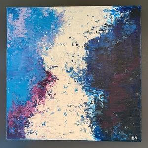 Abstract Acrylic Painting on Canvas